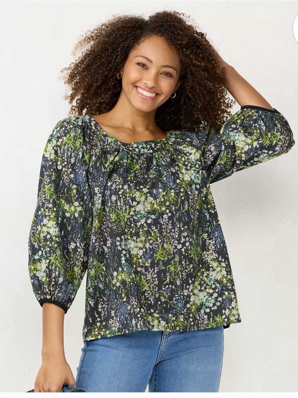 Women's LC Lauren Conrad Squareneck Peasant Top